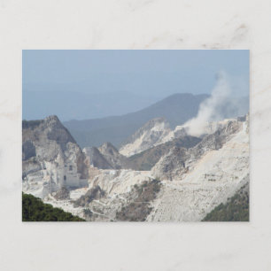 Explosion in marble quarries in Carrara, Italy Postcard
