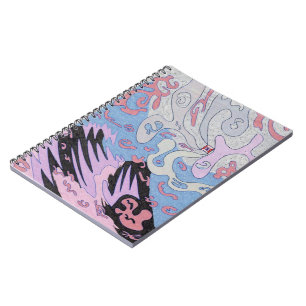 "Explosion in Space" Abstract Art Notebook