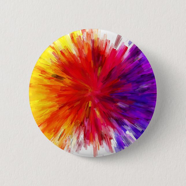 Explosion of Color 6 Cm Round Badge (Front)