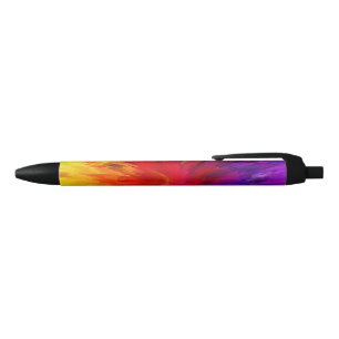 Explosion of Colour Black Ink Pen