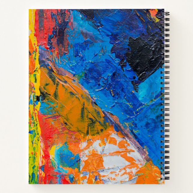 Explosion of Colours Spiral Notebook (Back)