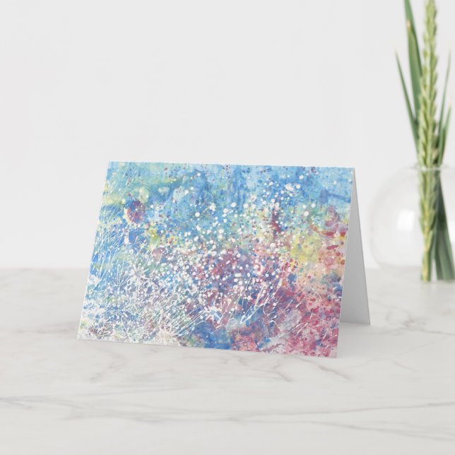 Explosions of Color Greeting Card (Front)