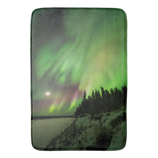Explosive Aurora Bath Mat (Front Vertical)