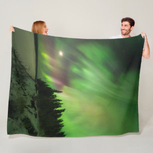 Explosive Aurora Fleece Blanket