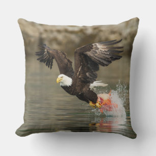 Explosive Bald Eagle Cushion