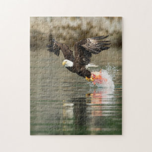 Explosive Bald Eagle Jigsaw Puzzle