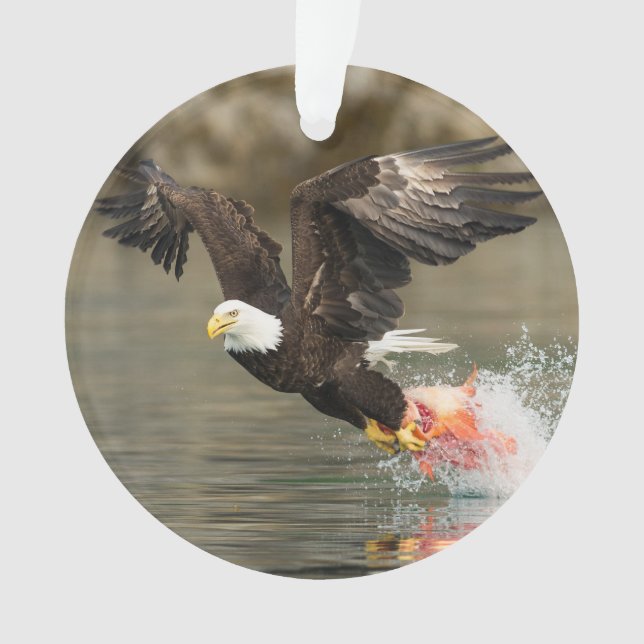 Explosive Bald Eagle Ornament (Front)