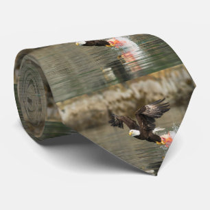 Explosive Bald Eagle Tie