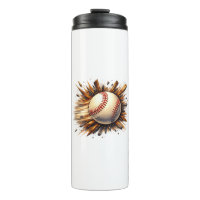 Explosive Baseball Art Mug Gift For Sports Fans Po