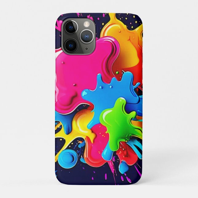 Explosive Colour Splash Art Case-Mate iPhone Case (Back)