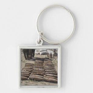 Explosive devices are identified and inventorie key ring