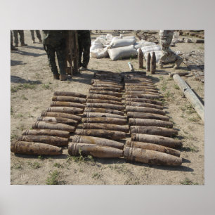 Explosive devices are identified and inventorie poster