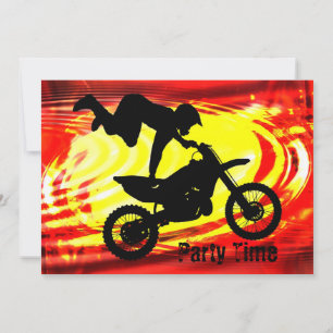 Explosive Motocross Jump Invitation