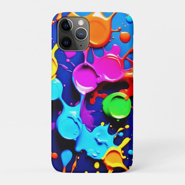 Explosive Neon Colours in Abstract Art Case-Mate iPhone Case (Back)