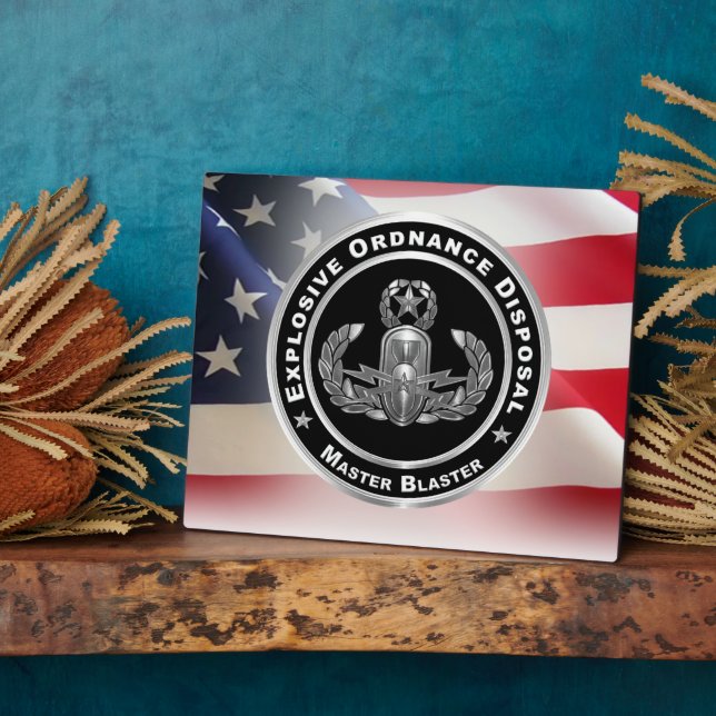 Explosive Ordnance Disposal (EOD)  Plaque (Side)