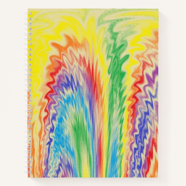 Explosive Rainbow Notebook (Front)