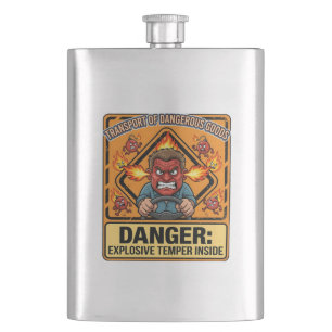 Explosive Temper Trucker ADR digital download Hip Flask