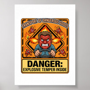 Explosive Temper Trucker   ADR digital download Poster