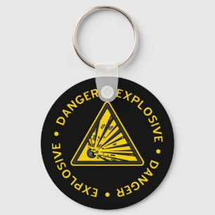 Explosive Warning Keychain