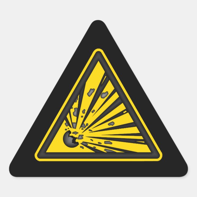 Explosive Warning Sticker (Front)