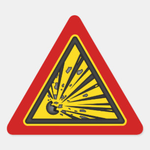 Explosive Warning Sticker