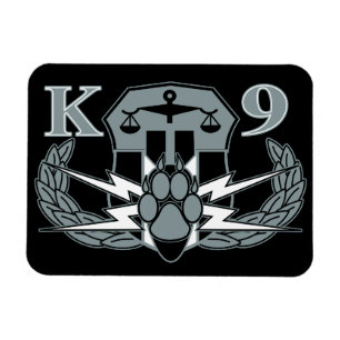 Explosives Detection K-9 Insignia magnet