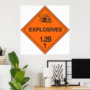 Explosives Sign