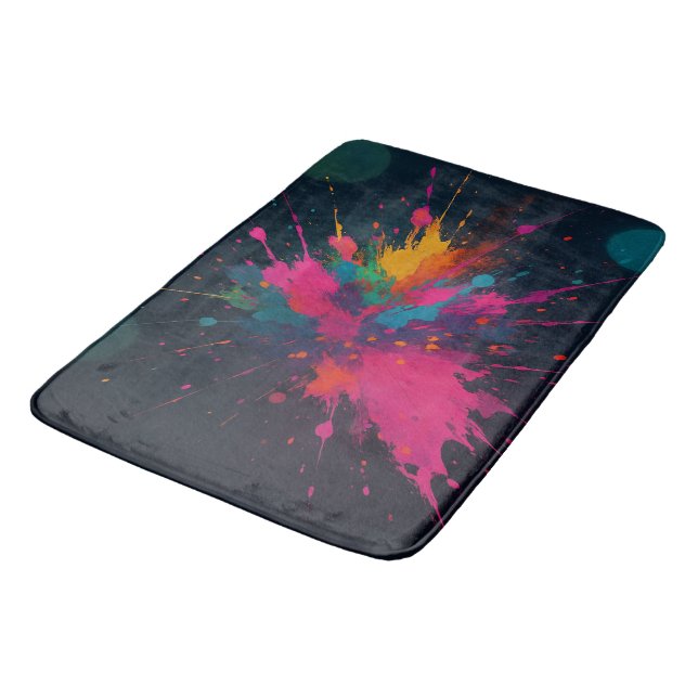 explotion of colours bath mat (Angled)