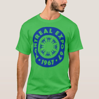 Expo 67 Montreal Worlds Fair Circle Blue T-Shirt