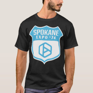 Expo 74 Spokane Worlds Fair Retro Shield Blue T-Shirt