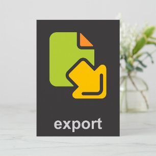 Export Icon Invitation