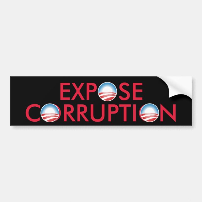 Expose Obama Corruption Bumper Sticker (Front)