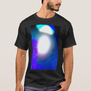 Exposed 7003 Blue And Purple Abstract Art T-Shirt