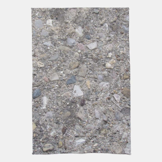Exposed Aggregate (printed, not made of concrete) Tea Towel (Vertical)