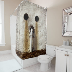 Exposed Water Pipe Shower Curtain
