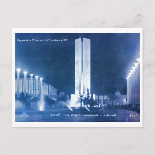 Exposition Coloniale Paris, 1931 Vintage Postcard (Front)