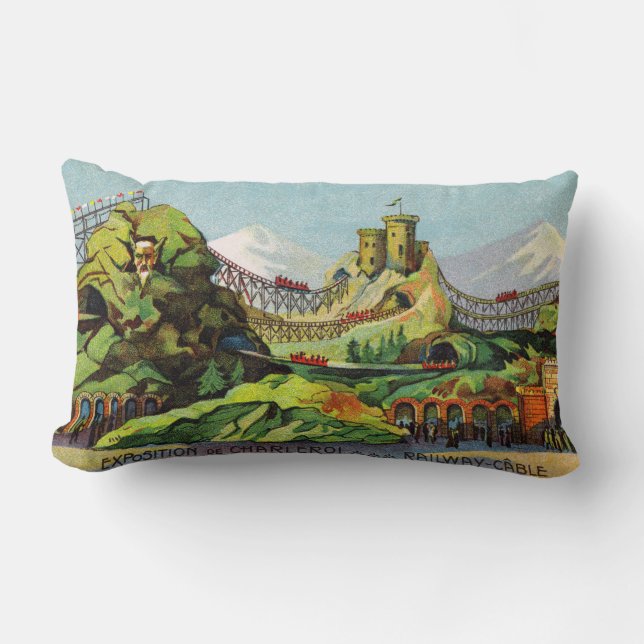 Exposition de Charleroi Lumbar Pillow (Front)