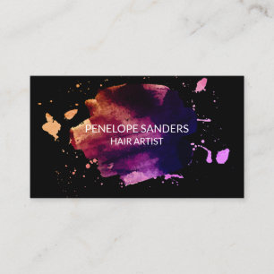 Express Brushed Black Background Business Card