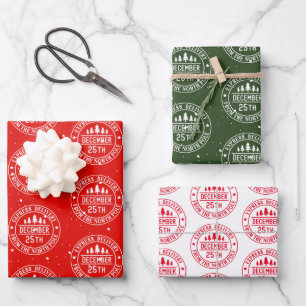 Express Delivery From the North Pole Wrapping Paper Sheet
