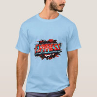 EXPRESS: Graffiti-Style 3D Metallic T-Shirt Design