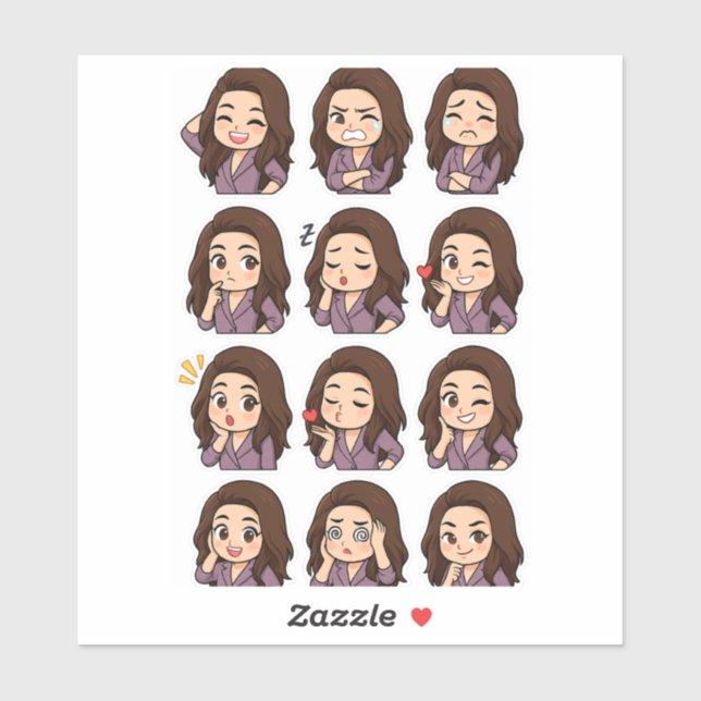 Express It All: Cute Chibi Girl Pack (Sheet)