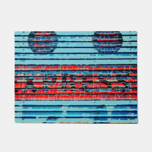 "Express" - Rustic Peeling Paint Doormat