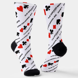 Express Your Rational Side Play Duplicate Bridge Socks