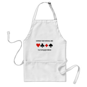 Express Your Rational Side Play Duplicate Bridge Standard Apron