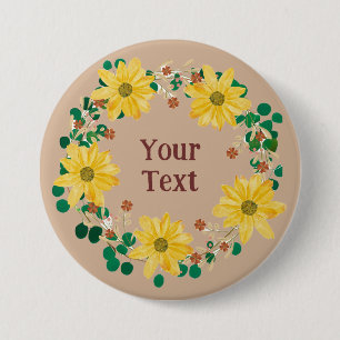 Express Your Style with Floral Wreath Lapel Pin