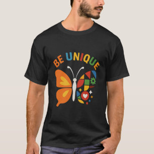 Express Your True Colours Butterfly Design T-Shirt