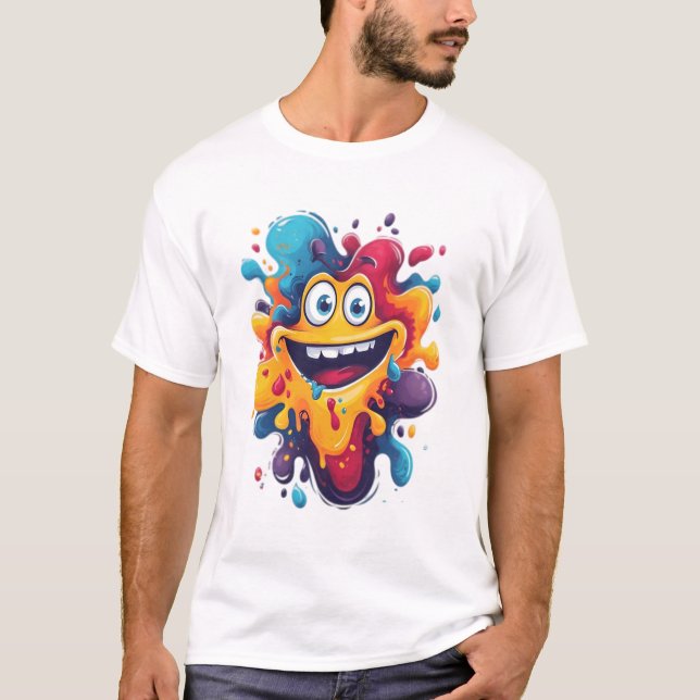 Express Yourself with Fun & Crazy Art Designs T-Shirt (Front)