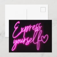 'Express Youself' Postcard - Pride Postcard