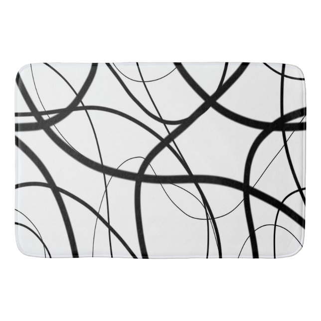 Expression in Black and White  Bath Mat (Front)