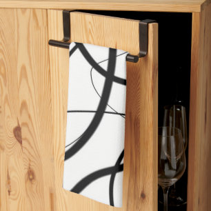 Expression in Black and White  Tea Towel